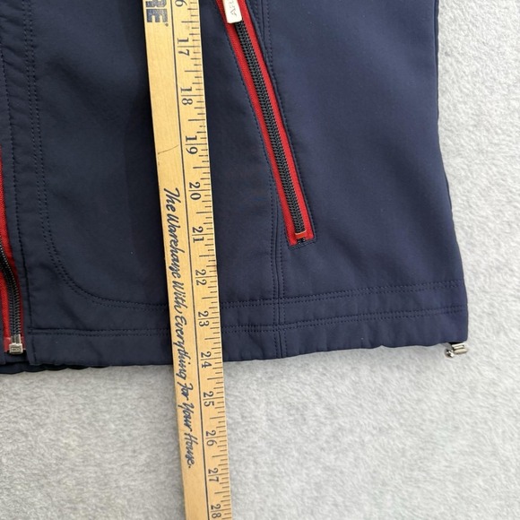 Ariat Jacket Women XL Blue Red Team Softshell Full Zip Wind Water Resistant - Picture 7 of 10